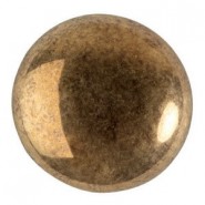 Cabuchon de vidrio par Puca® 25mm - Dark gold bronze 23980/14485